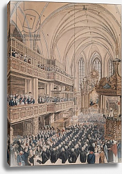 Постер Калау Ф. А. (акв) The inauguration of the city councillors in the Church of St. Nicholas, 1808 Постер Калау Ф. А. (акв) The inauguration of the city councillors in the Church of St. Nicholas, 1808