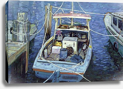 Постер Блеколл Тед (совр) Old Fishing Launch at the Wharf, 1988 Постер Блеколл Тед (совр) Old Fishing Launch at the Wharf, 1988