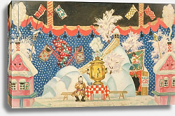 Постер Кустодиев Борис View in Tula, a sketch for E. Zamyatin's play, 'The Flea', 1925-26 Постер Кустодиев Борис View in Tula, a sketch for E. Zamyatin's play, 'The Flea', 1925-26