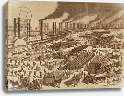 Постер Школа: Испанская 19в. Commercial Activity and a View of the Quay at New Orleans in 1880 Постер Школа: Испанская 19в. Commercial Activity and a View of the Quay at New Orleans in 1880