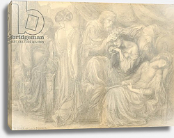 Постер Розетти Данте The Death of Lady Macbeth, c.1875 Постер Розетти Данте The Death of Lady Macbeth, c.1875