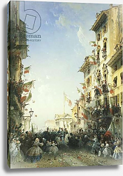 Постер Боссоли Карло The War in Italy: The Entry of the King of Sardinia into Brescia, 1859 Постер Боссоли Карло The War in Italy: The Entry of the King of Sardinia into Brescia, 1859