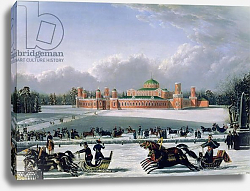 Постер Голицын (19в) Sleigh Race at the Petrovsky Park in Moscow, 1848 Постер Голицын (19в) Sleigh Race at the Petrovsky Park in Moscow, 1848