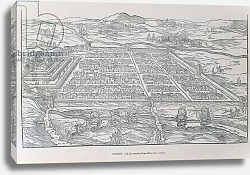 Постер Школа: Итальянская 16в. View of Cusco, from Ramusio, pub. 1556 Постер Школа: Итальянская 16в. View of Cusco, from Ramusio, pub. 1556