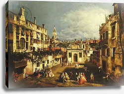 Постер Мариески Микеле The Campo San Gallo, Venice, c.1740s Постер Мариески Микеле The Campo San Gallo, Venice, c.1740s