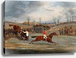 Постер Олкен Генри (охота) Scenes from a steeplechase- Near the Finish 1845 Постер Олкен Генри (охота) Scenes from a steeplechase- Near the Finish 1845