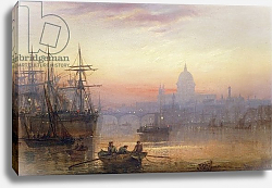 Постер Лейси Чарльз The Pool of London at Sundown, 1876 Постер Лейси Чарльз The Pool of London at Sundown, 1876
