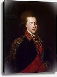 Постер Школа: Русская 18в. Portrait of the palace-aide-de-camp Alexander Lanskoy, 1784 Постер Школа: Русская 18в. Portrait of the palace-aide-de-camp Alexander Lanskoy, 1784