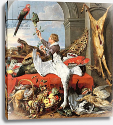 Постер Снайдерс Франц Interior of an office, or still life with game, poultry and fruit, c.1635 Постер Снайдерс Франц Interior of an office, or still life with game, poultry and fruit, c.1635