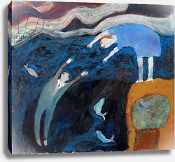 Постер Бауер Сьюзан (совр) Saving the Man from the Sea, 2003 Постер Бауер Сьюзан (совр) Saving the Man from the Sea, 2003