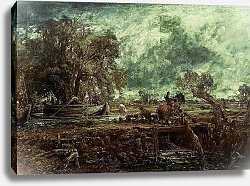 Постер Констебль Джон (John Constable) Study for The Leaping Horse, c.1825 Постер Констебль Джон (John Constable) Study for The Leaping Horse, c.1825