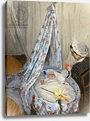 Постер Моне Клод (Claude Monet) The Cradle, Camille with the Artist's Son Jean, 1867 Постер Моне Клод (Claude Monet) The Cradle, Camille with the Artist's Son Jean, 1867
