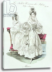 Постер Школа: Французская Wedding dress, from 'Le Follet Courrier des Salons Modes', 1832 Постер Школа: Французская Wedding dress, from 'Le Follet Courrier des Salons Modes', 1832