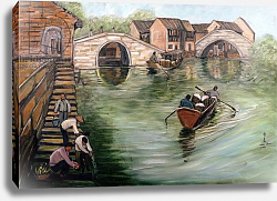 Постер Чен Коми (совр) Washing Clothes by the Stream, 1995 Постер Чен Коми (совр) Washing Clothes by the Stream, 1995