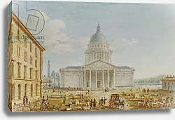 Постер Николле Виктор (грав) View of the Church of St. Genevieve, the Pantheon, 18th-19th century Постер Николле Виктор (грав) View of the Church of St. Genevieve, the Pantheon, 18th-19th century