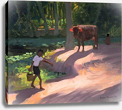 Постер Макара Эндрю (совр) Kerala Backwaters, India, 1996 Постер Макара Эндрю (совр) Kerala Backwaters, India, 1996