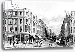 Постер Харвуд Джон (грав) Market Street from the Market Place, Manchester, engraved by Frederick James Havell, 1829 Постер Харвуд Джон (грав) Market Street from the Market Place, Manchester, engraved by Frederick James Havell, 1829