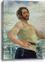 Постер Репин Илья Portrait of Author Leonid Andreev, 1912 Постер Репин Илья Portrait of Author Leonid Andreev, 1912