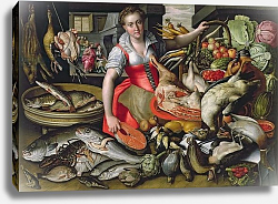 Постер Кампи Виченцо Martha preparing the meal for Jesus or Jesus at the House of Martha and Mary Постер Кампи Виченцо Martha preparing the meal for Jesus or Jesus at the House of Martha and Mary