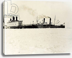 Постер The ice-breaking train ferry steamer 'SS Baikal', Lake Baikal Постер The ice-breaking train ferry steamer 'SS Baikal', Lake Baikal