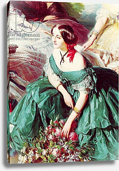Постер Винтерхальтер Франсуа Empress Eugenie and her Ladies in Waiting, detail of the Marquise of Montebello, 1855 Постер Винтерхальтер Франсуа Empress Eugenie and her Ladies in Waiting, detail of the Marquise of Montebello, 1855