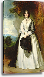 Постер Грант Франсуа Сэр Young woman in white dress against a landscape Постер Грант Франсуа Сэр Young woman in white dress against a landscape