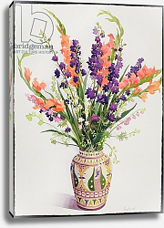 Постер Рэйленд Кристофер (совр) Larkspur and Gladioli in a Moroccan Vase Постер Рэйленд Кристофер (совр) Larkspur and Gladioli in a Moroccan Vase