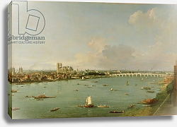 Постер Каналетто (Giovanni Antonio Canal) View of the Thames from South of the River Постер Каналетто (Giovanni Antonio Canal) View of the Thames from South of the River