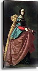 Постер Зурбаран Франсиско St. Elizabeth of Portugal 1640 Постер Зурбаран Франсиско St. Elizabeth of Portugal 1640