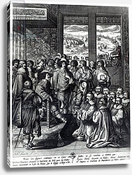 Постер Босс Абрахам Louis XIII back from the siege of La Rochelle, congratulated by the Prevot des Marchands Постер Босс Абрахам Louis XIII back from the siege of La Rochelle, congratulated by the Prevot des Marchands