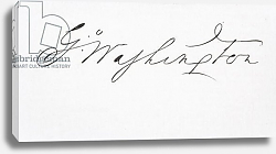 Постер Школа: Америка (18 в) Signature of George Washington Постер Школа: Америка (18 в) Signature of George Washington