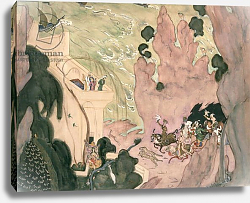 Постер Серов Валентин Curtain design for Nikolai Rimski-Korsakov's ballet 'Sheherezade', 1910 Постер Серов Валентин Curtain design for Nikolai Rimski-Korsakov's ballet 'Sheherezade', 1910