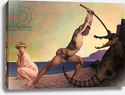 Постер Валлоттон Феликс Perseus Slaying the Dragon, 1910 Постер Валлоттон Феликс Perseus Slaying the Dragon, 1910