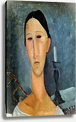 Постер Модильяни Амедео (Amedeo Modigliani) Hanka Zborowska with a Candlestick, 1919 Постер Модильяни Амедео (Amedeo Modigliani) Hanka Zborowska with a Candlestick, 1919