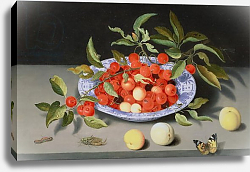 Постер Аст Балтазар Still Life of Cherries and Peaches Постер Аст Балтазар Still Life of Cherries and Peaches