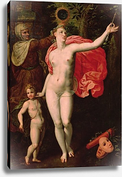 Постер Баккер Якоб Venus and Cupid, Allegory of the Truth Постер Баккер Якоб Venus and Cupid, Allegory of the Truth