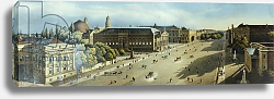 Постер Лаер Ф. Unter den Linden from the Armoury, c.1855 Постер Лаер Ф. Unter den Linden from the Armoury, c.1855