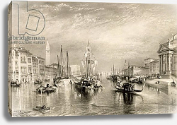 Постер Тернер Вильям (последователи) The Grand Canal, Venice, engraved by William Miller 1838-52 Постер Тернер Вильям (последователи) The Grand Canal, Venice, engraved by William Miller 1838-52