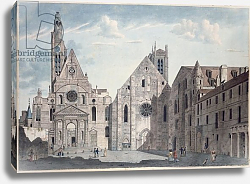 Постер Габрицца Анжело Facades of the Churches of St. Genevieve and St. Etienne du Mont, Paris, c.1800 Постер Габрицца Анжело Facades of the Churches of St. Genevieve and St. Etienne du Mont, Paris, c.1800