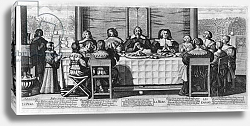 Постер Босс Абрахам A Protestant family blessing the meal Постер Босс Абрахам A Protestant family blessing the meal