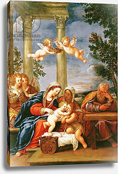 Постер Альбани Франческо The Holy Family with St. Elizabeth and St. John the Baptist, c.1645-50 Постер Альбани Франческо The Holy Family with St. Elizabeth and St. John the Baptist, c.1645-50