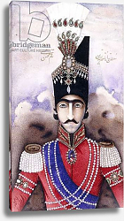 Постер Школа: Персидская 19в. Portrait of Nasir-ud-Din Shah Qajar, c.1845-1850 Постер Школа: Персидская 19в. Portrait of Nasir-ud-Din Shah Qajar, c.1845-1850