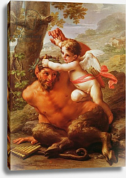 Постер Кортона Пьетро Cupid and Pan Постер Кортона Пьетро Cupid and Pan