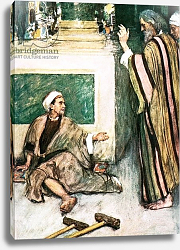 Постер Хэтерелл Уильям Peter and John healing the lame man Постер Хэтерелл Уильям Peter and John healing the lame man