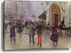Постер Бакст Леон The Boulevard des Capucines and the Vaudeville Theatre, 1889 Постер Бакст Леон The Boulevard des Capucines and the Vaudeville Theatre, 1889
