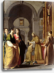 Постер Школа: Итальянская 17в. St. Clare Receiving the Veil from St. Francis of Assisi Постер Школа: Итальянская 17в. St. Clare Receiving the Veil from St. Francis of Assisi