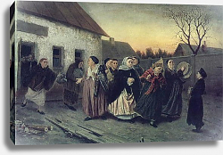Постер Перов Василий Накануне девичника. Проводы невесты из бани. 1870 Постер Перов Василий Накануне девичника. Проводы невесты из бани. 1870