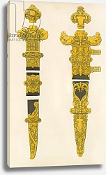 Постер Шоу Анри (акв) The Ornamental Portions of a Dagger and Sword, designed by Holbein, early 16th century Постер Шоу Анри (акв) The Ornamental Portions of a Dagger and Sword, designed by Holbein, early 16th century