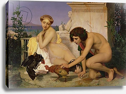 Постер Жером Жан Леон Young Greeks Encouraging Cocks to Fight, 1846 Постер Жером Жан Леон Young Greeks Encouraging Cocks to Fight, 1846