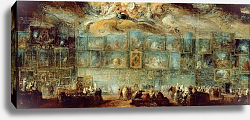 Постер Сан-Обин Габриэль View of the Salon at the Louvre, 1779 Постер Сан-Обин Габриэль View of the Salon at the Louvre, 1779